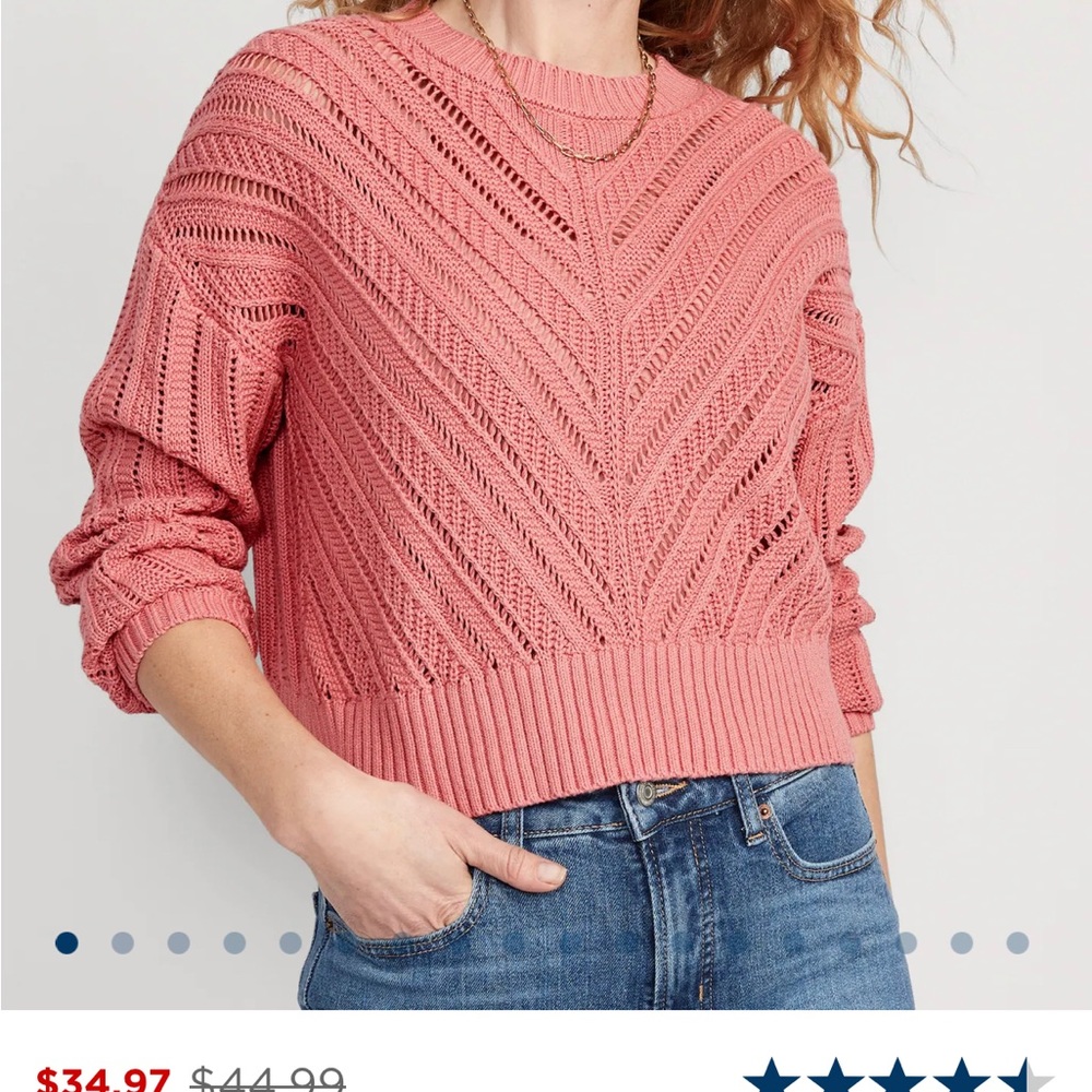 Old Navy Cropped Knit Sweater